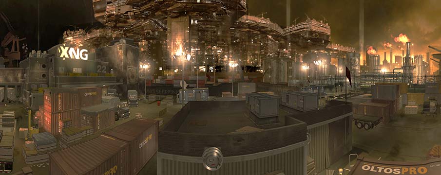 Deus Ex Human Revolution Panorama Belltower dock 315°